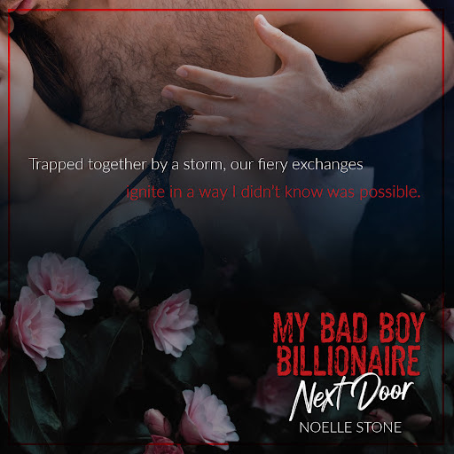 My Bad Boy Billionaire Next Door Teaser Graphic by Noelle Stone